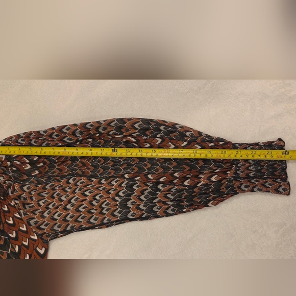 Antrhopologie BI-NK London Sequin Embellised Blouse Metallic Red/Black Size M. - Picture 13 of 15